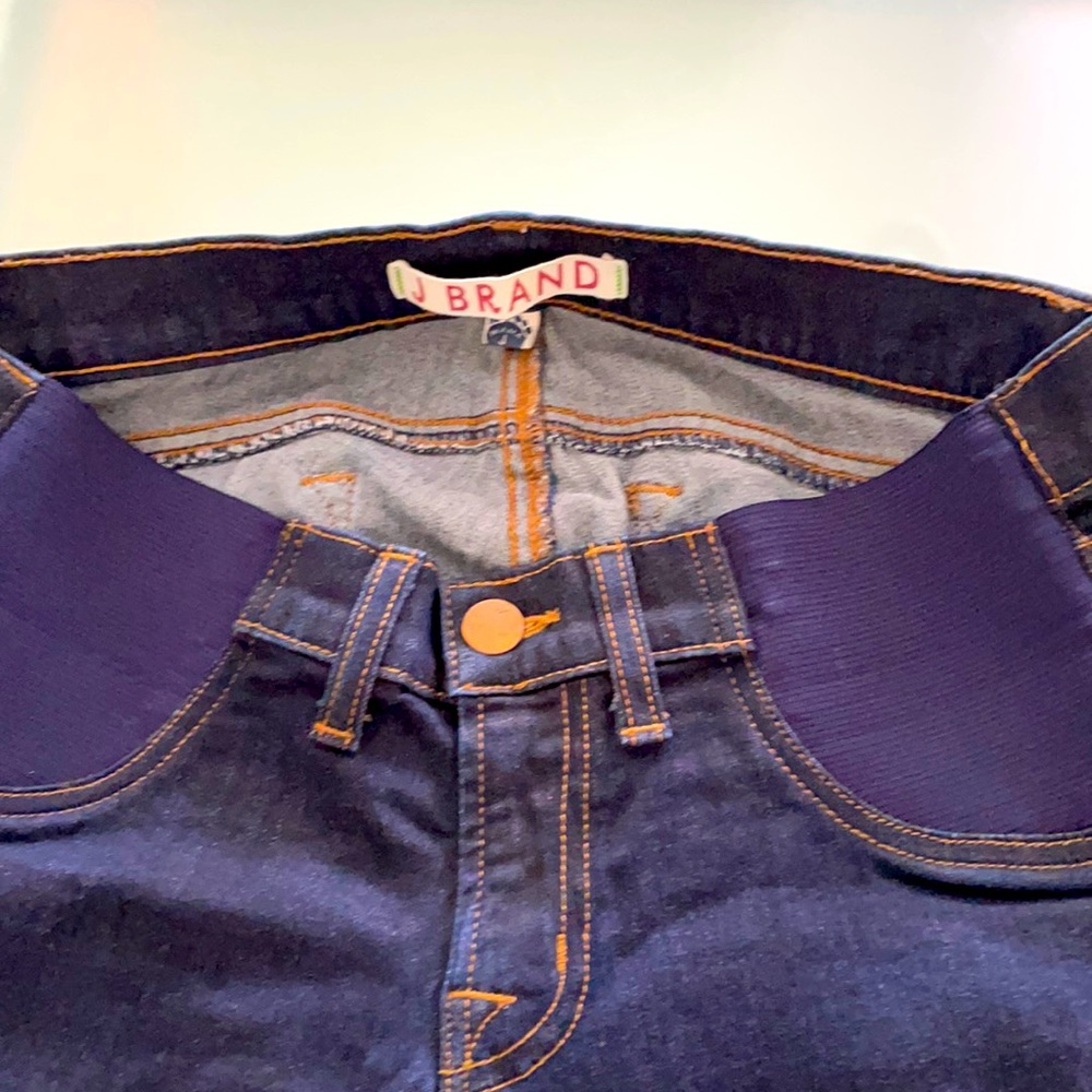 J BRAND Starless dark navy maternity skinny jeans